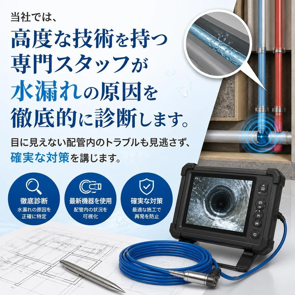 専門的な水漏れ診断