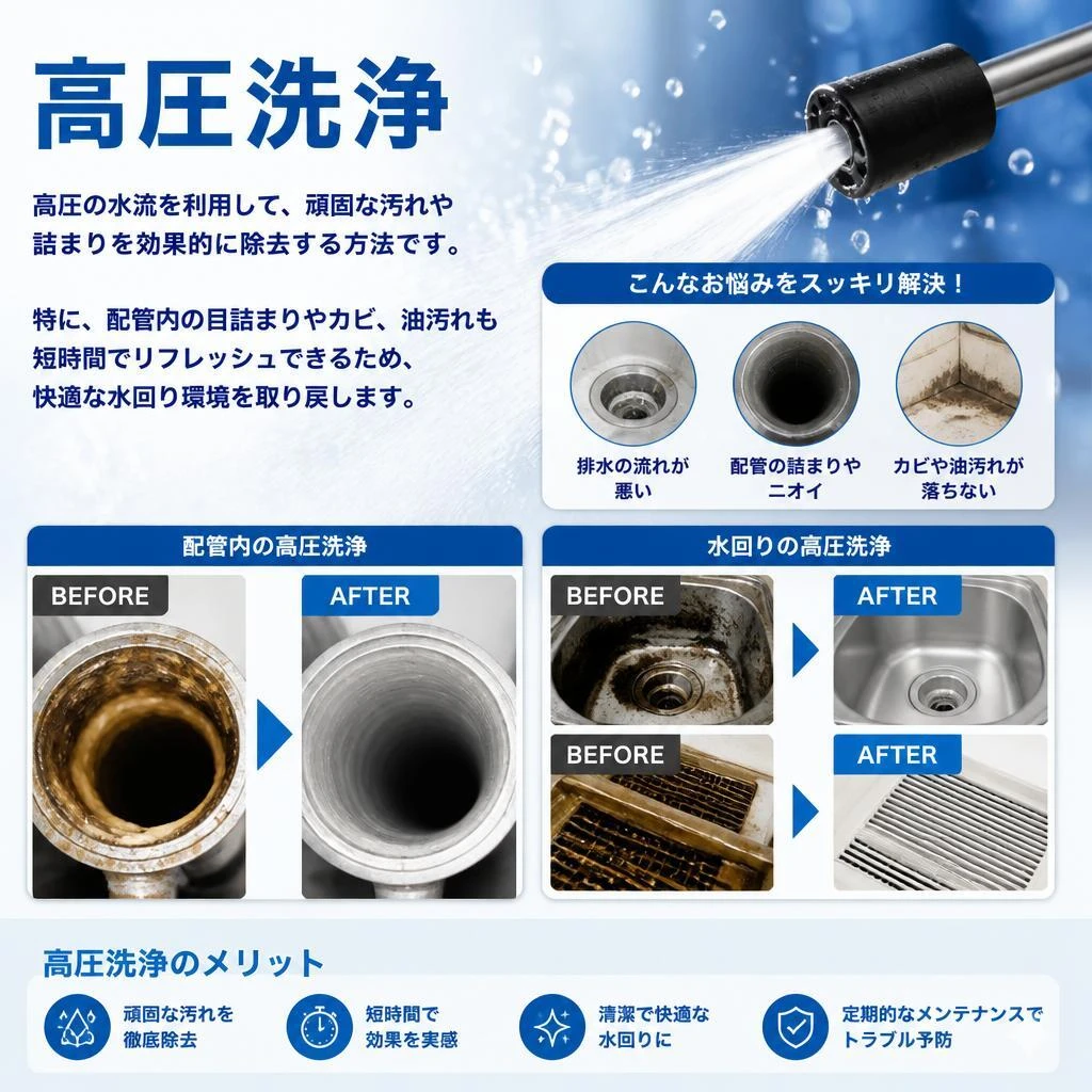 高圧洗浄の効果とは？