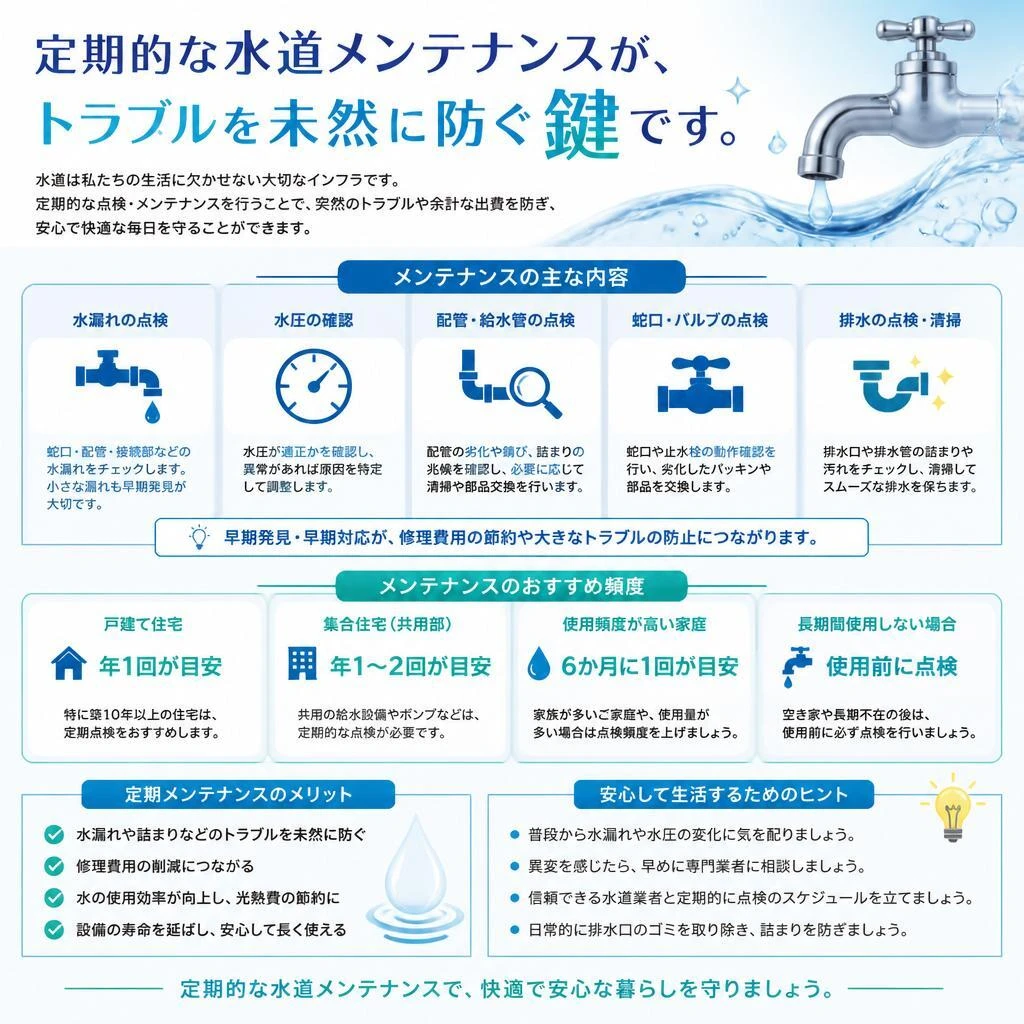 水道メンテナンスの重要性