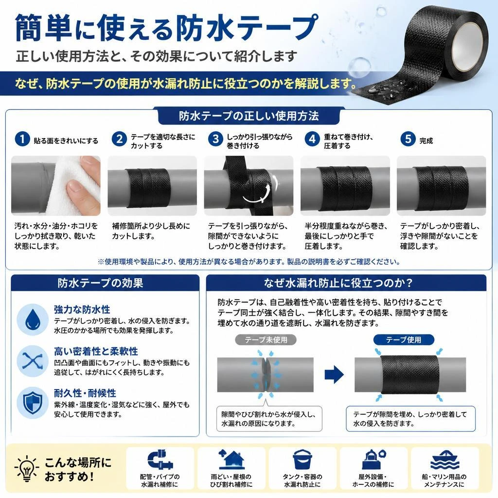 防水テープの活用法