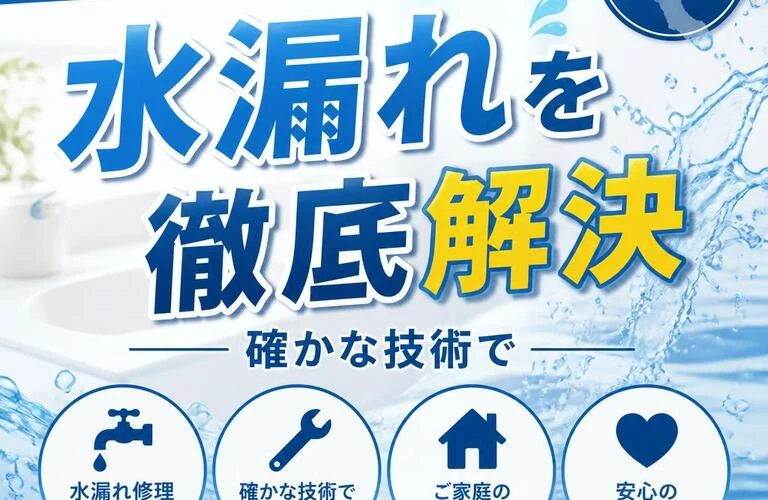 明石市の家庭を守る！確かな技術で水漏れを徹底解決