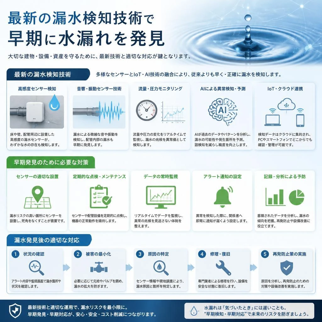 水漏れの検知と対応