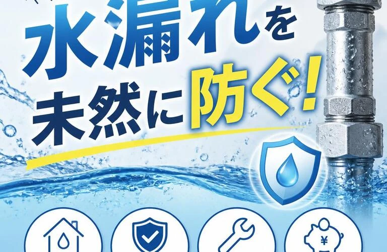 煩わしい水漏れを未然に防ぐ！